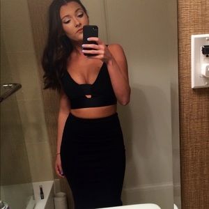 BEBE black crop top